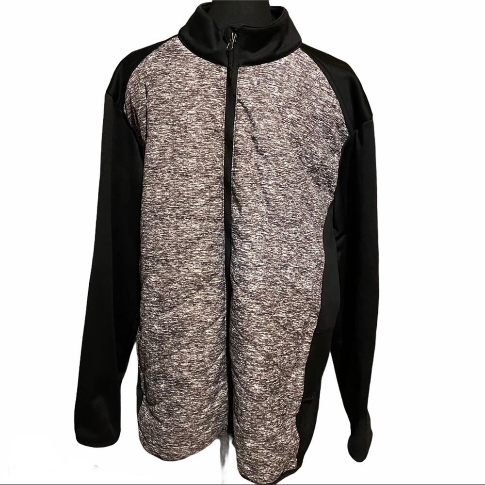Elements Soft Shell Full Zip Med Weight Gray and Black Jacket Men's XL